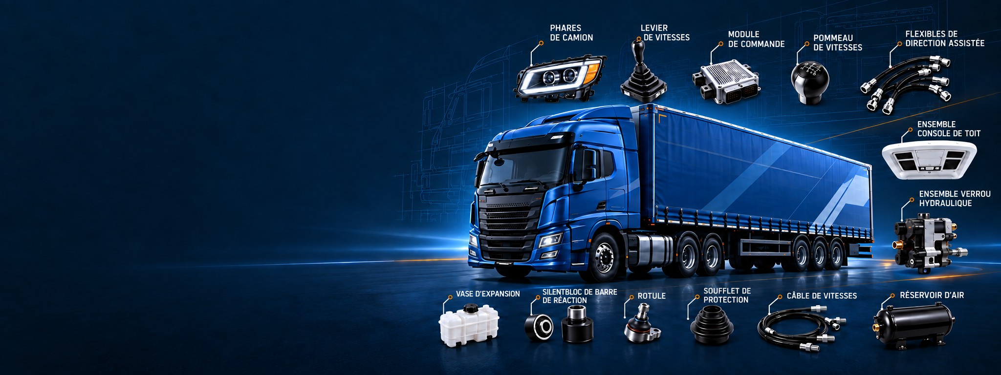 Diapositive 2 : pièces pour poids lourds